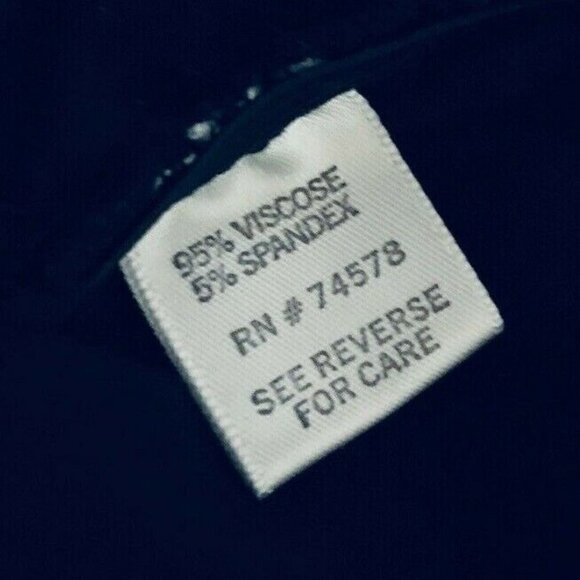 Cache Womens Small Black Zipper Accent Scoop Neck 3/4 Sleeves Blouse - Picture 7 of 7